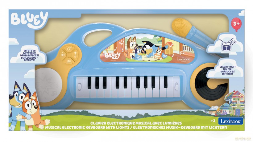 BLUEY - Electronic Keyboard with Lights (89030) [FIGURKA]