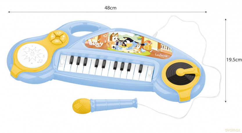 BLUEY - Electronic Keyboard with Lights (89030) [FIGURKA]