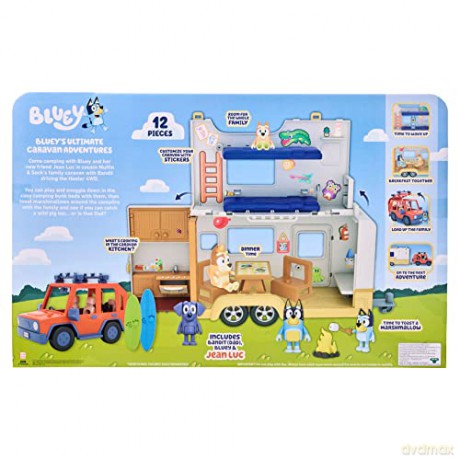 bluey - Family 4WD and Caravan playset (90130)