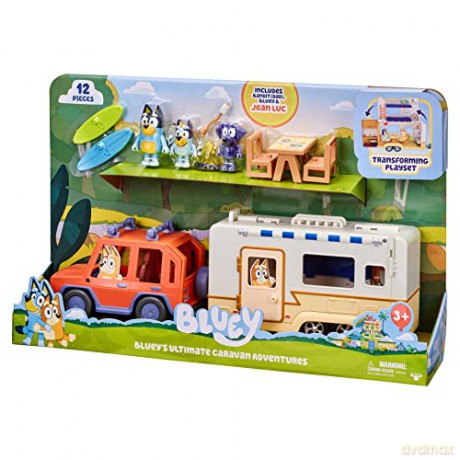bluey - Family 4WD and Caravan playset (90130)