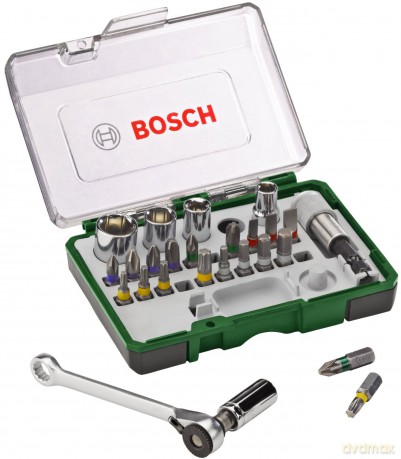 Bosch screwdriving set with mini ratchet 27 pcs (2607017160)