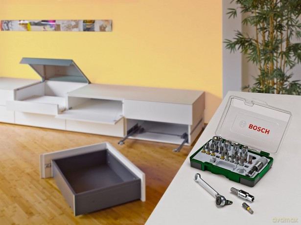 Bosch screwdriving set with mini ratchet 27 pcs (2607017160)