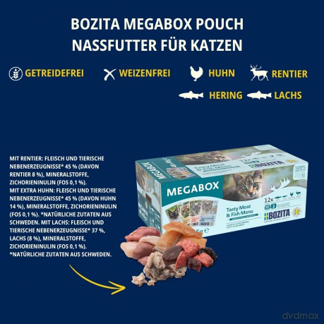 Bozita - Feline Pouch CIS Megabox - 48x85G
