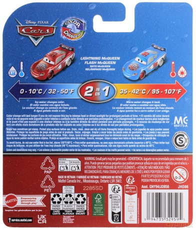 Cars - Color Changer -Lightning Mcqueen (JHD86)