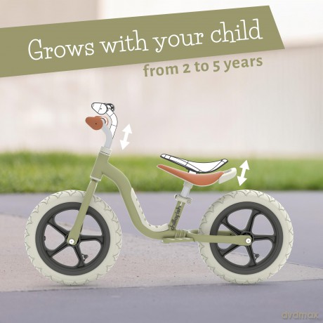 Chillafish - Lux 12 Lightweight Balance Bike - Olive, 1.5-4 Years (CPCH05OLI)
