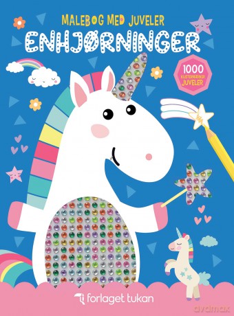 Coloring Book with Jewels: Unicorns
