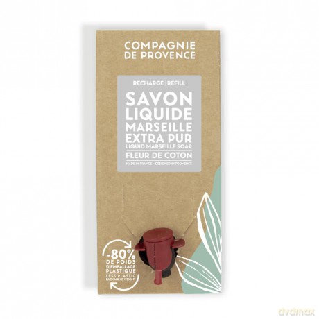 Compagnie De Provence - Liquid Marseille Soap Refill Cotton Flower 3 l (CDPSL03LCO)