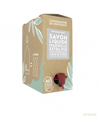 Compagnie De Provence - Liquid Marseille Soap Refill Cotton Flower 3 l (CDPSL03LCO)