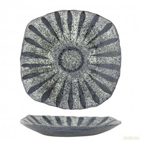 Creative Collection - Ramie Serving Plate - Grey - Stoneware