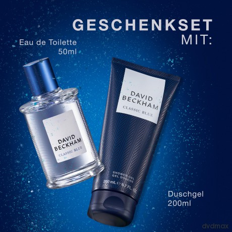 David Beckham - Beckham XMAS Classic Blue EDT 50 ml + Shower Gel 200 ml