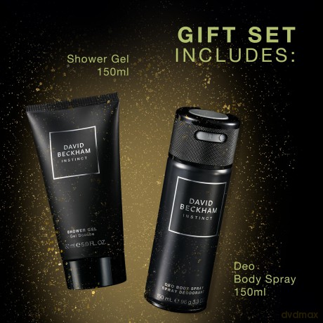 David Beckham - XMAS Instinct Deo Spray 150 ml + Shower Gel 150 ml
