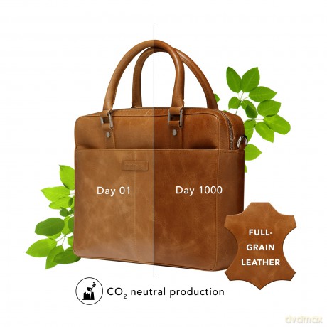 dbramante1928 - Rosenborg - 16 - classic laptop briefcase - Tan N.E.