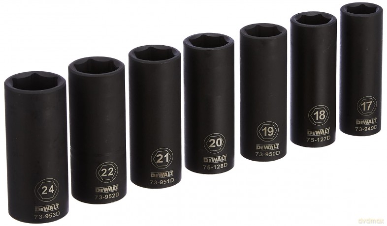 Dewalt 7 pcs. 1/2 impact socket set