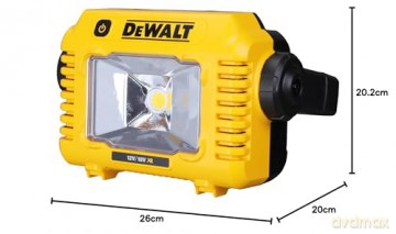 DeWalt DCL077 12V/18V XR LED Work Light - Compact Cordless Jobsite Lamp (Bare Unit)