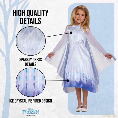 Disguise - Disney Frozen Costume - Snow Queen Elsa (116 cm)