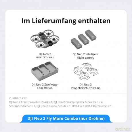 DJI - Neo 2 Fly More Combo (Drone Only)