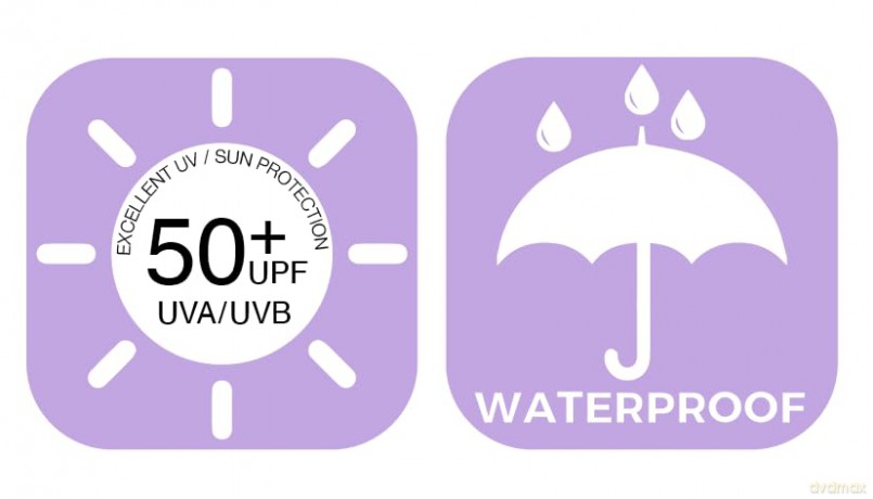 Dooky - Parasol UV50+ - Black - 76 cm diameter