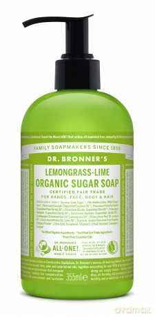 Dr. Bronner's - Organic Sugar Soap Lemongrass Lime 355 ml