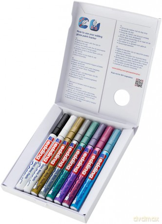 Edding - 751 Gloss Paint Marker Metallic Set - 8 pcs (702065)