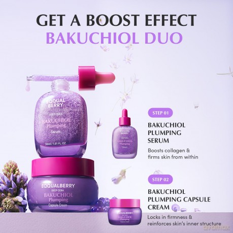 Eqqualberry - Bakuchiol Plumping Serum - 30 ml