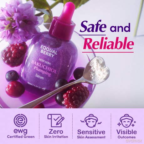 Eqqualberry - Bakuchiol Plumping Serum - 30 ml