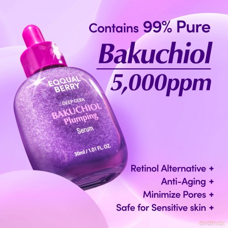 Eqqualberry - Bakuchiol Plumping Serum - 30 ml