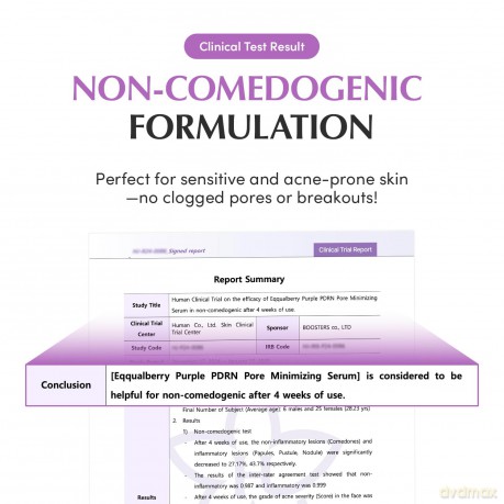 Eqqualberry - Purple PDRN Pore Minimizing Serum - Purple - 30 ml