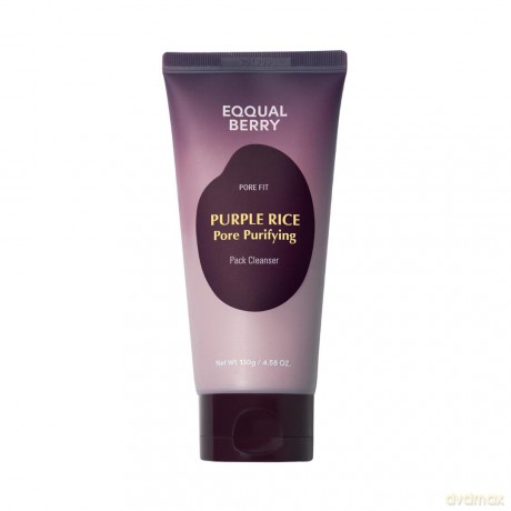 Eqqualberry - Purple Rice Pore Purifying Pack Cleanser - Purple - 130 ml