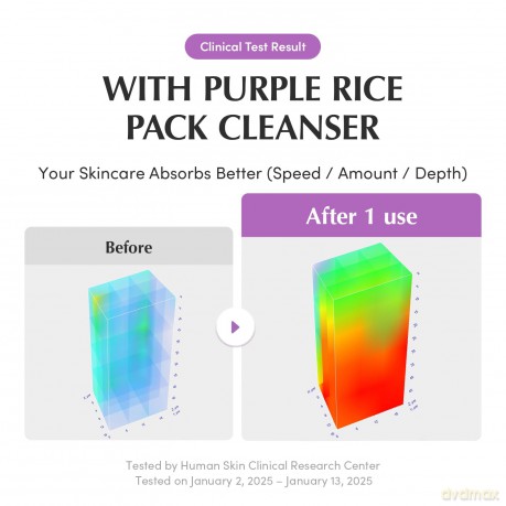 Eqqualberry - Purple Rice Pore Purifying Pack Cleanser - Purple - 130 ml