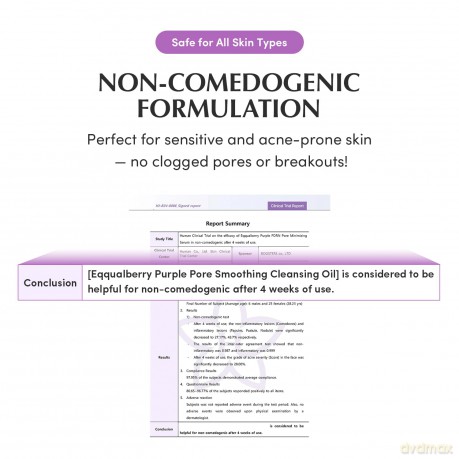 Eqqualberry - Purple Rice Pore Smoothing Cleansing Oil - Purple - 200 ml
