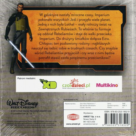 Na Ratunek Wookieem Gwiezdne Wojny Rebelianci + Cd TW (Star Wars) [KSIĄŻKA]