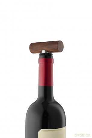 Eva Solo - Liquid Lounge Wine Stopper - Walnut wood - 4.6x6.7 cm