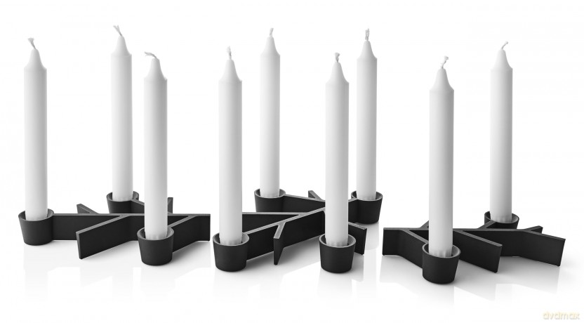 Eva Solo - Twig candlestick - Black - 20 cm