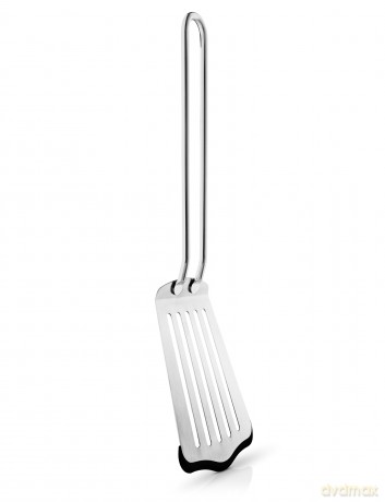 Eva Trio - Spatula long with silicone - Brushed steel - 28 cm