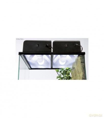 Exoterra - RAMP EXOTERRA Compact Top for 2 bulbs - 45 x 20 x 9 cm