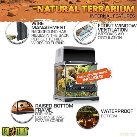 Exoterra - Terrarium Nano Wide - 20 x 20 x 20 cm
