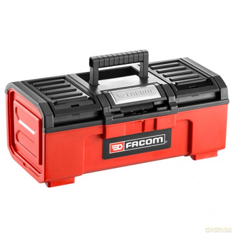 Facom BP.C16NPB Tool Case - Compact, Durable Plastic Storage Box (Black/Red)