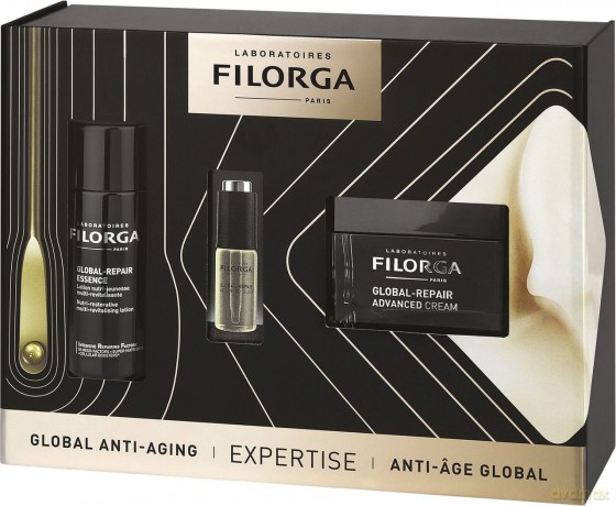 Filorga - Global-Repair Advanced Cream 50 ml + Global-Repair Essence 50 ml + Global-Repair Advanced Elixir 5 ml - Giftset