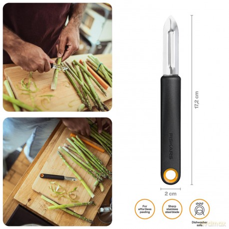 Fiskars - FunctionalForm Peeler, Fixed Blade