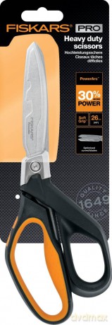 Fiskars - PowerArc Heavy Duty Scissors - 26 cm