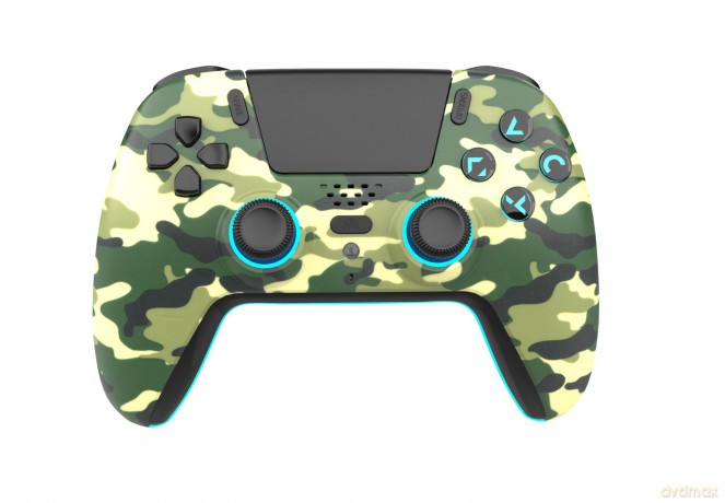 Freaks And Geeks - Wireless Bluetooth Controller for PS5- LED - Green Camo