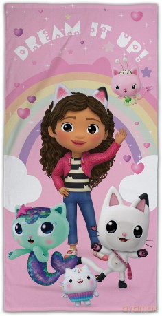 Gabbys Dollhouse towel 70x140 cm.