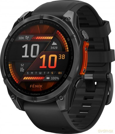 Garmin - Fenix 8 47mm Amoled Sapphire Carbon Grey