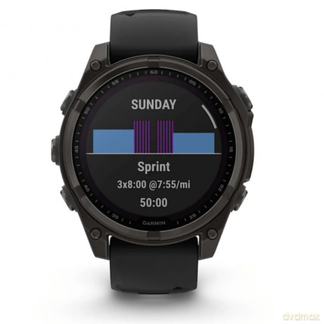 Garmin - Fenix 8 47mm Amoled Sapphire Carbon Grey