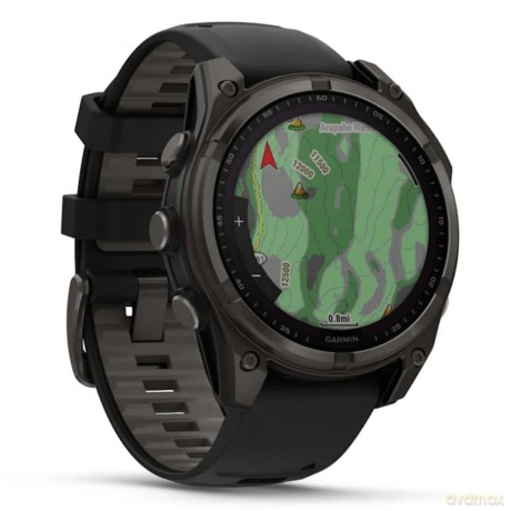 Garmin - Fenix 8 47mm Amoled Sapphire Carbon Grey
