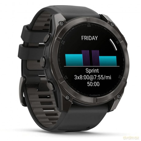 Garmin - Fenix 8 51mm Amoled Sapphire Carbon Grey