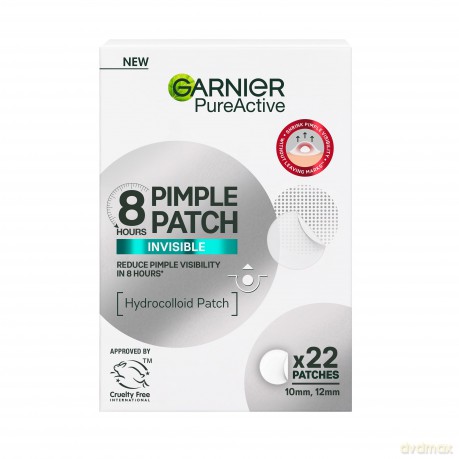 Garnier - PureActive Invisible Pimple Patch for impure skin - 22 pc - 10mm and 12mm