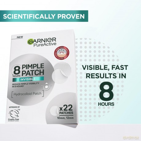 Garnier - PureActive Invisible Pimple Patch for impure skin - 22 pc - 10mm and 12mm