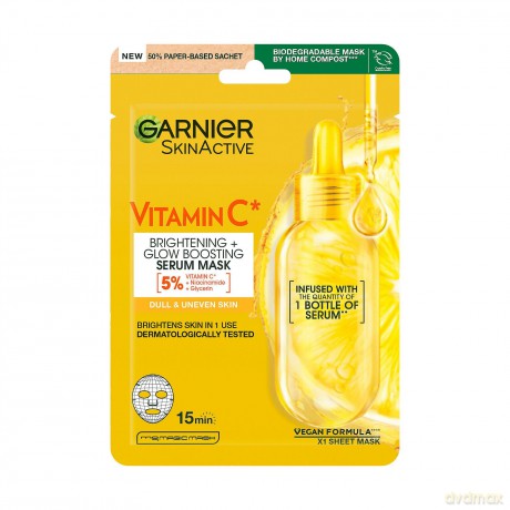 Garnier - Skin Active Vitamin C Sheet Mask Super Hydrating + Brightening - 28 ml