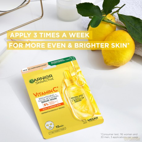 Garnier - Skin Active Vitamin C Sheet Mask Super Hydrating + Brightening - 28 ml